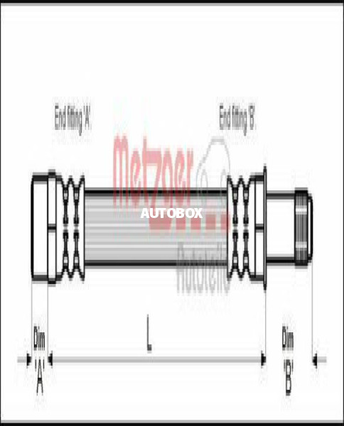 BMW E39 5 SERIES BRAKE HOSE