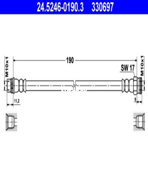 PEUGEOT 3008,307,308 BRAKE HOSE